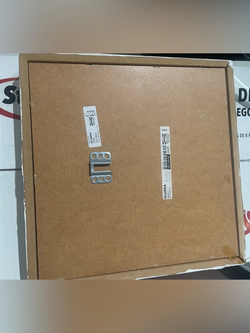 IKEA Brown MDF Picture Frame Backing with Metal Mount